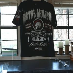 Mens Metal Mulisha black graphic short sleeve tee